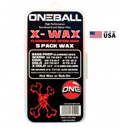 Oneball X-Wax 5 Pack Snow Wax